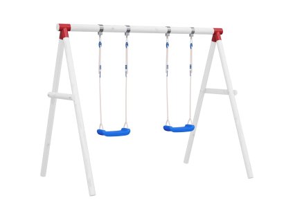 Multidom Sedadlá na hojdačku s lanami 2 ks modré 38x16 cm polyetylén