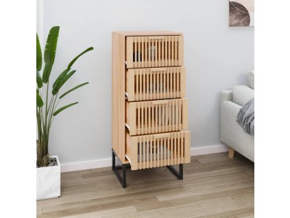 Multidom Vysoká skrinka 40x30x95 cm spracované drevo