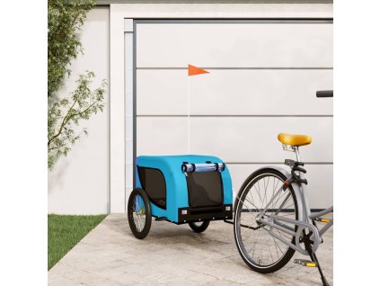 Multidom Cyklovozík pre zvieratá, modro čierny, oxfordská látka, železo
