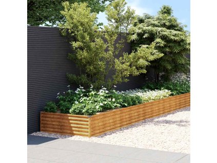 Multidom Vyvýšený záhradný záhon 770x100x36 cm cortenová oceľ