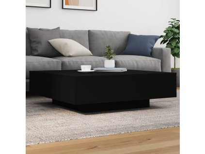 Multidom Konferenčný stolík čierny 100x100x31 cm kompozitné drevo