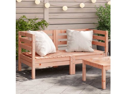 Multidom Záhradné pohovky rohové 2 ks masívny douglas