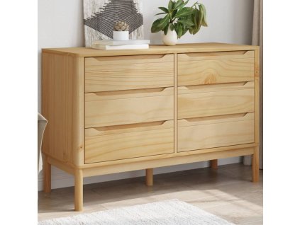 Multidom Zásuvková skrinka FLORO voskovohnedá borovicový masív