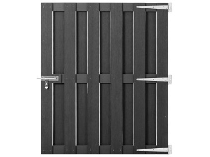 Multidom Záhradná brána WPC 100x112 cm sivá