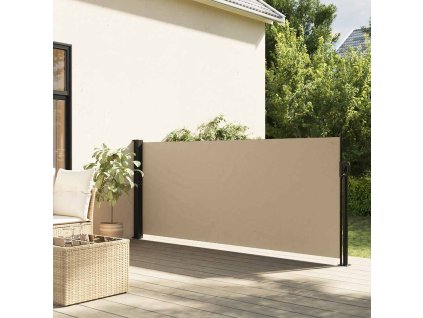 Multidom Zaťahovacia bočná markíza béžová 140x300 cm