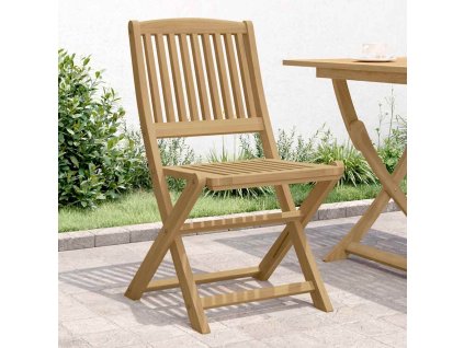 Multidom Skladacie záhradné stoličky 2 ks 57x48,5x90 cm akáciový masív