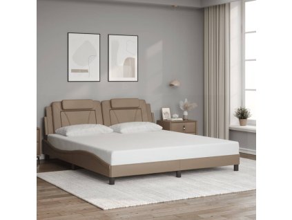 Multidom Rám postele Viana bez matraca kapučínový 180x200 cm umelá koža