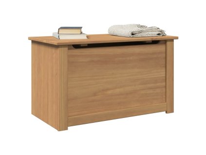 Multidom Úložný box s vekom Panama 79x42x46 cm borovicový masív