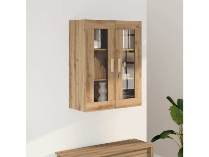 Multidom Závesná nástenná skrinka dub artisian 69,5x34x90 cm