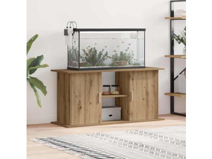 Multidom Stojan na akvárium, dubový, remeselný, 121x41x58 cm, umelé drevo