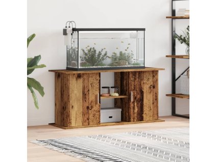 Multidom Stojan na akvárium staré drevo 121x41x58 cm kompozitné drevo