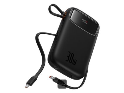 Baseus Powerbanka Qpow2 20000mAh 30W s USB-C káblom čierna