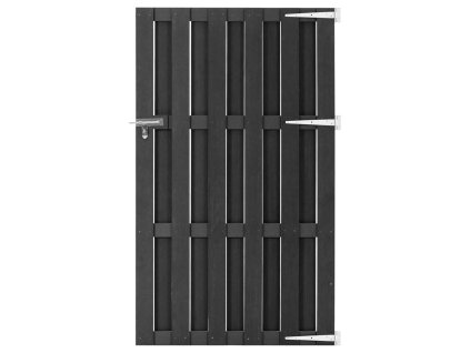 Multidom Záhradná brána WPC 100x180 cm sivá