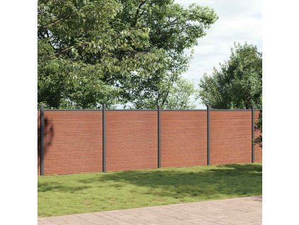 Multidom Plotový panel hnedý 699x186 cm WPC