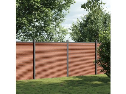 Multidom Plotový panel hnedý 353x186 cm WPC