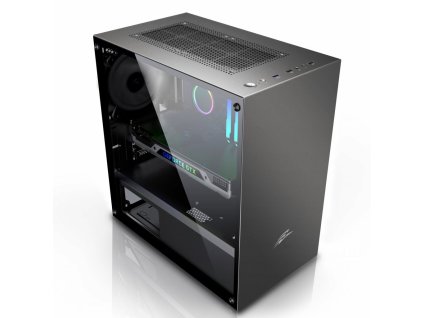 EVOLVEO M4/Micro ATX/Transpar./Čierna