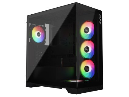 ADATA XPG INVADER X/Midi Tower/Transpar./Čierna