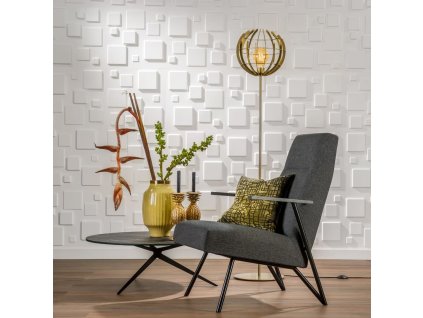 WallArt Nástenné 3D panely 24 ks GA-WA09 Squares