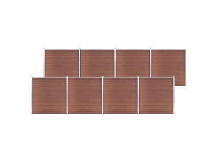 Multidom Záhradný plot, WPC 1391x186 cm, hnedý