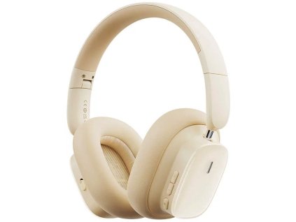 Baseus Bowie H1i/ANC/Jack/Drôt/BT/Bezdrôt/Biela