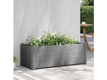 Multidom Vyvýšený záhradný záhon PP kamenný sivý 100x43x35 cm