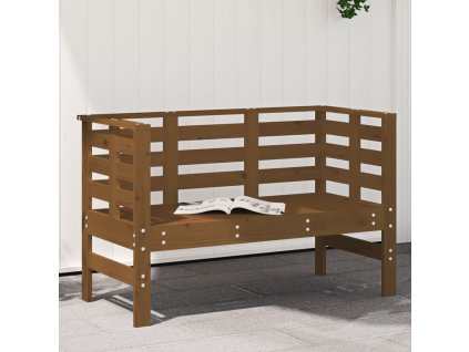 Multidom Záhradná lavica medovohnedá 111,5x53x71 cm masívna borovica