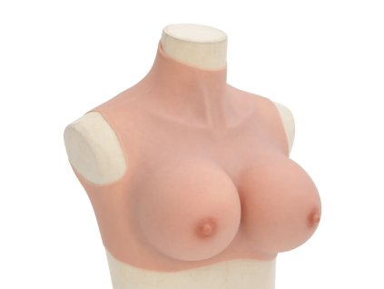 Multidom Silikónové falošné prsia, prirodzené, košíky H
