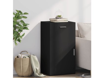 Multidom Komoda čierna 50x42,5x93 cm kompozitné drevo