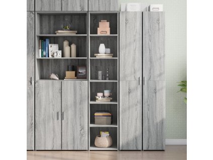 Multidom Vysoká skrinka sivá sonoma 40x41x185 cm kompozitné drevo