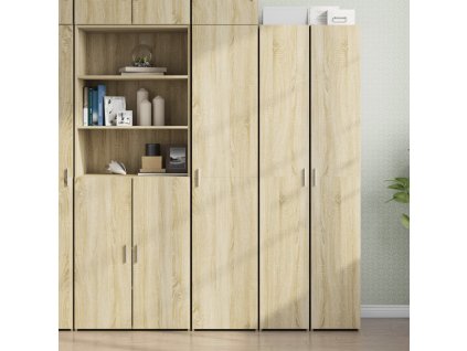 Multidom Vysoká skrinka, dub sonoma 40x42,5x185 cm, kompozitné drevo