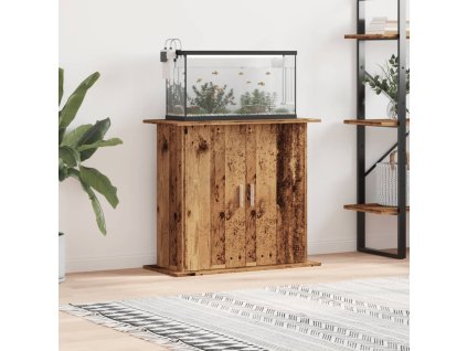 Multidom Stojan na akvárium staré drevo 81x36x73 cm kompozitné drevo