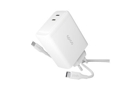 Epico 100W GaN sieťová nabíjačka s 2m USB-C kab.