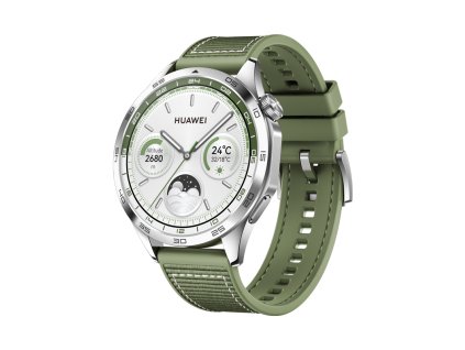Huawei Watch GT 4/46mm/Silver/Elegant Band/Green