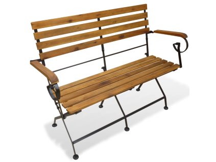 Multidom Skladacia záhradná lavička 112 cm, akáciový masív