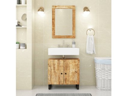 Multidom Umývadlová skrinka 62x33x58 cm mangovník a kompozitné drevo