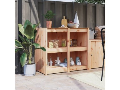 Multidom Vonkajšia kuchynská skrinka 106x55x92 cm masívna borovica