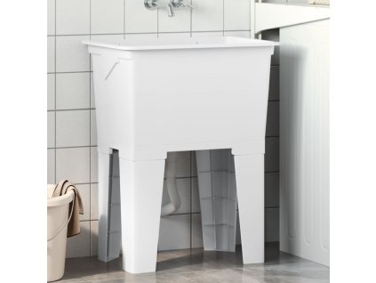 Multidom Vaňa na pranie biela 59x41x75 cm živica