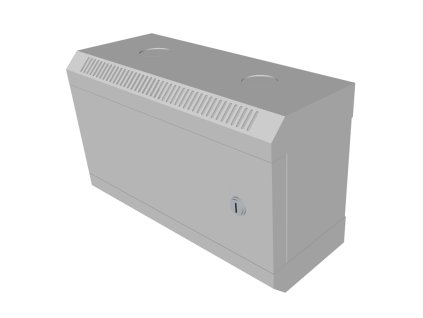 10'' rack jednodielny 4U/140 DATACOM Šedý plech.dvere