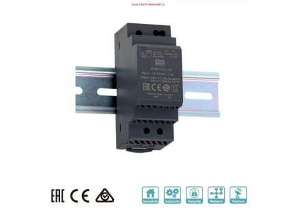 MEANWELL - DDR-30L-24 Menič DC/DC na DIN lištu