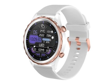 CARNEO Queen HR+/44mm/Rose Gold/Šport Band/White