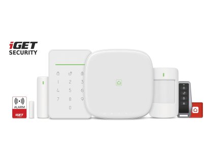 iGET SECURITY M5-4G Premium - Inteligentní zabezpečovací systém 4G LTE/WiFi/Ethernet/GSM, set