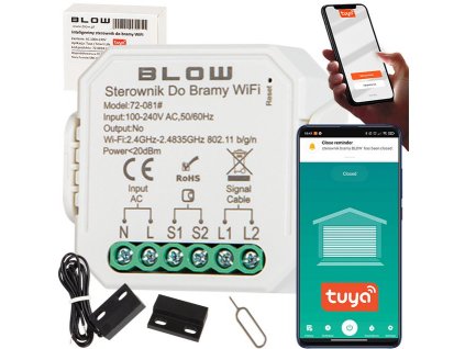 Smart diaľkové ovládanie pre vráta a brány BLOW 72-081, WiFi TUYA