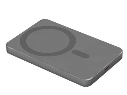 Indukčná nabíjačka powerbanka 5000mAh KRUGER & MATZ KM0911, s podporou MagSafe, sivá
