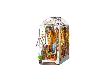 RoboTime 3D puzzle Zarážka na knihy Garden House (dřevěná)