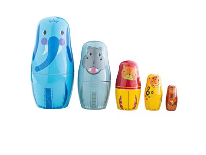 Tidlo Matryoshka zvieratá z džungle