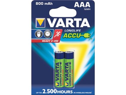 Varta LongLife Accu AAA 2x R2U 800mAh