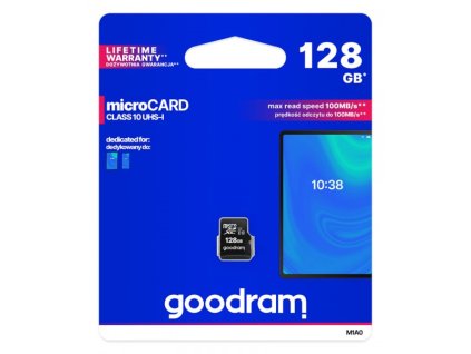 Karta micro SDHC 128GB Goodram class 10 UHS1 s SD adaptérom