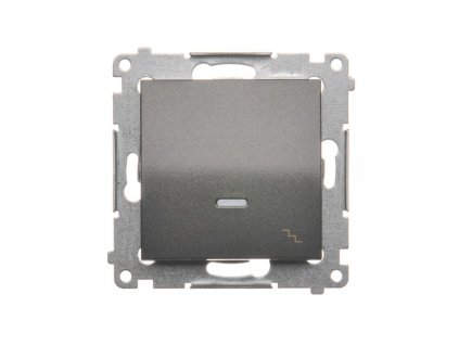 Vypínač Simon 54 premium č.6 LED podsv. modul antracit