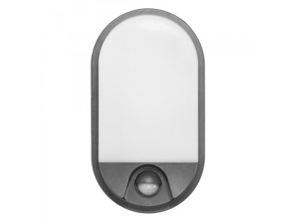 LED svietidlo NEFRYT, 10W, senzor pohybu, IP54, 4000K, grafit