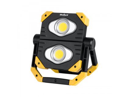 LED Reflektor akumulátorový prenosný 2XCOB 6500K Rebel